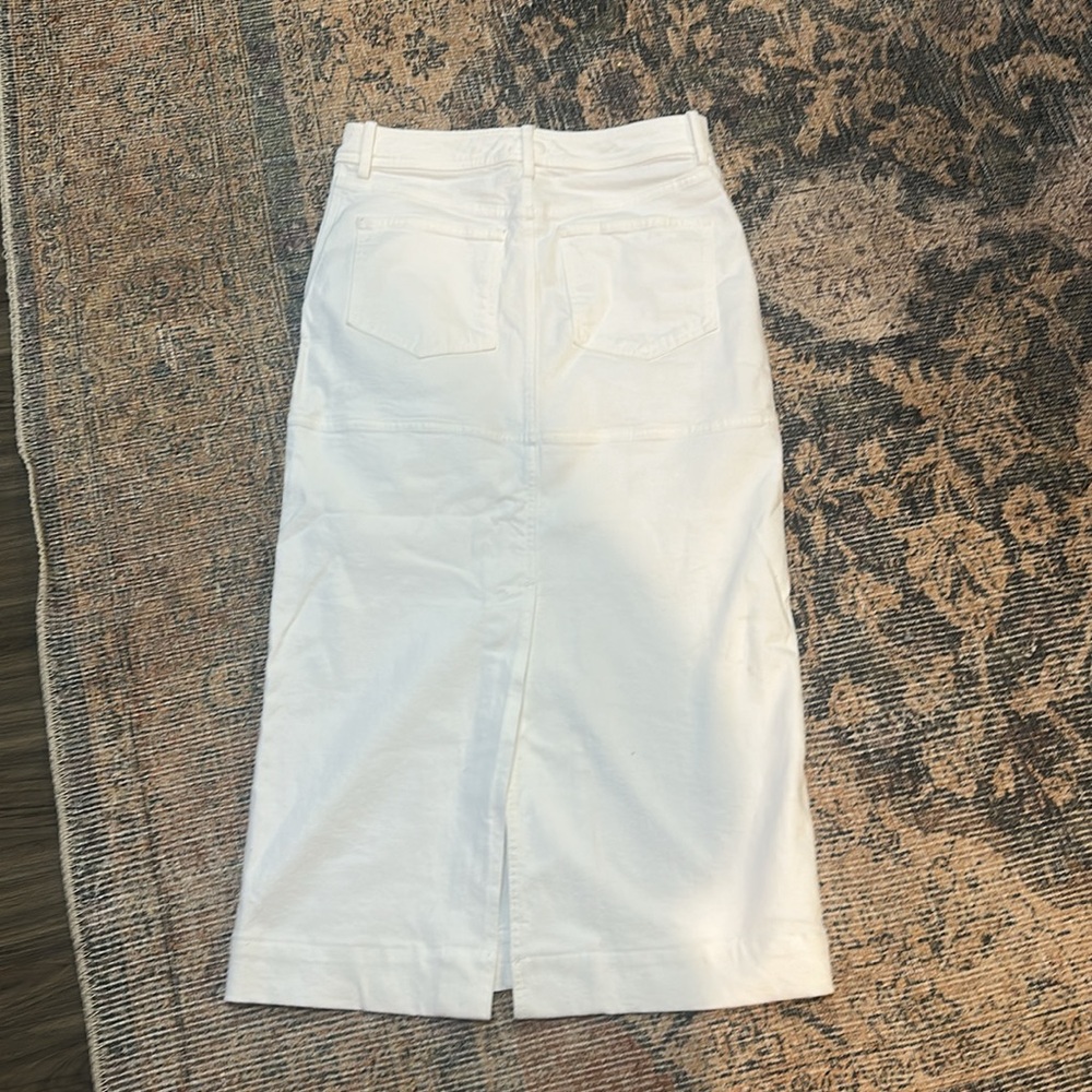 A.L.C. White High-Waist Maxi Skirt - Picture 6 of 6